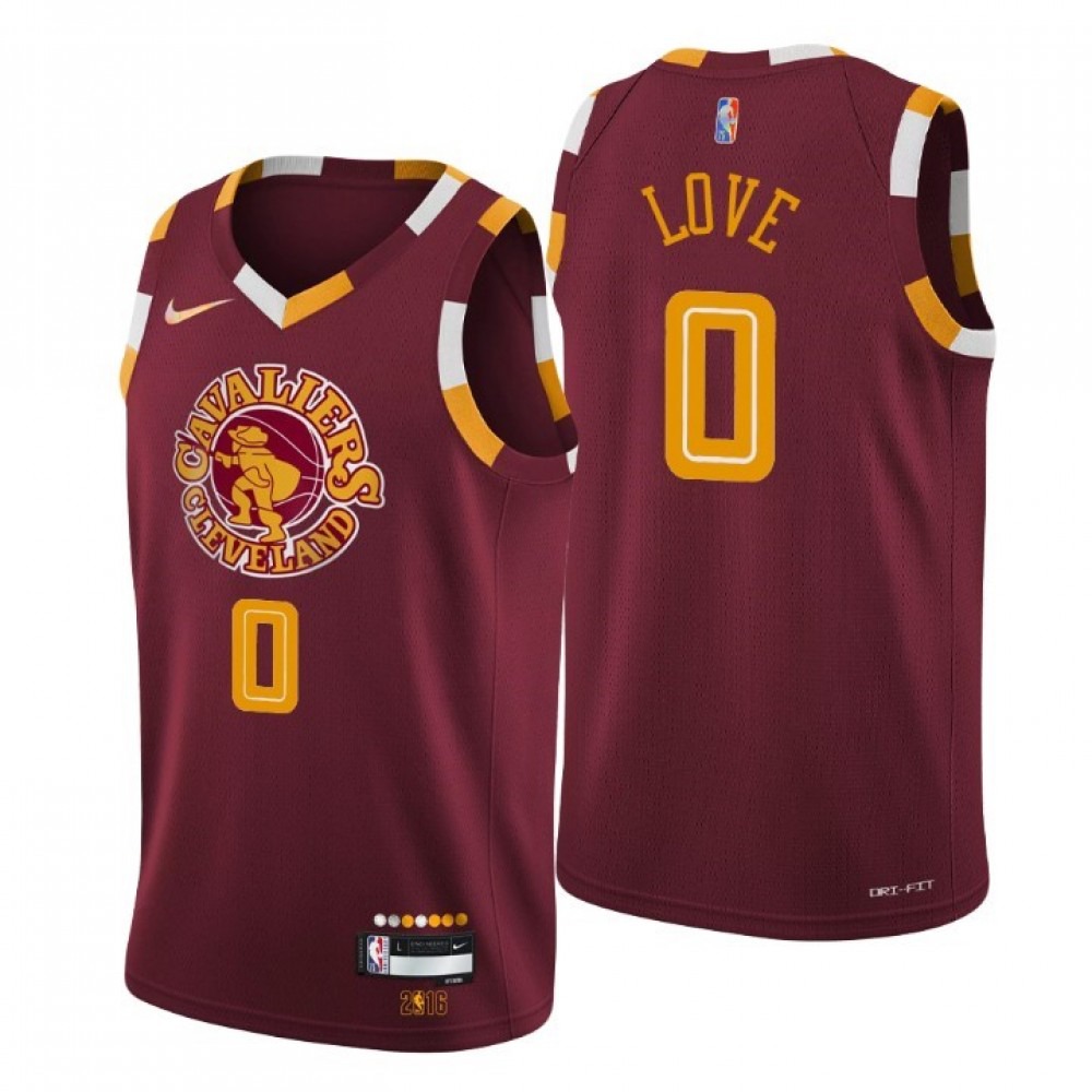 Men's Cleveland Cavaliers Kevin Love #0 Wine 2021/22 Swingman NBA Jersey - City Edition-Pro Kit Vault | Brand New 26/27 Sports Jerseys